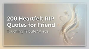 200 Heartfelt RIP Quotes for Friend - Touching Tribute Words