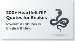 200+ Heartfelt RIP Quotes for Snakes – Powerful Tributes in English & Hindi