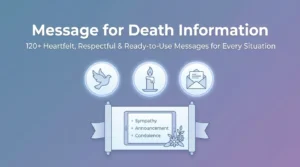 Message for Death Information